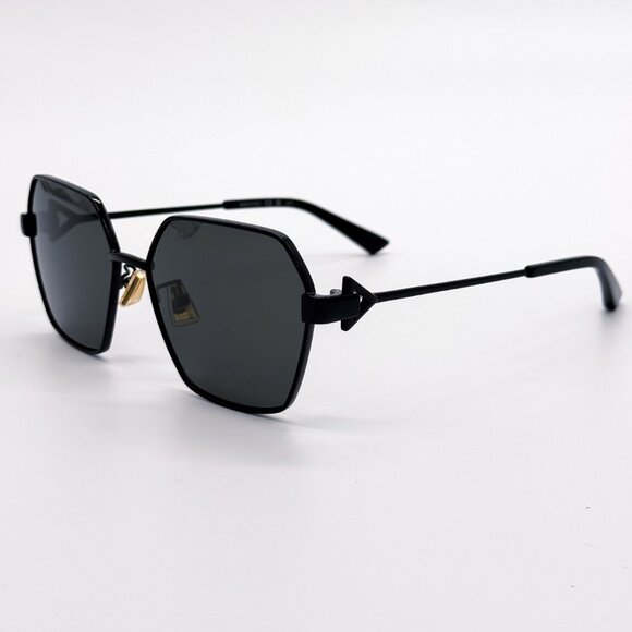 NEW BOTTEGA VENETA BV1224S 001 WOMEN BLACK/GREY SUNGLASSES BOTTEGA VENETA - Picture 6 of 12